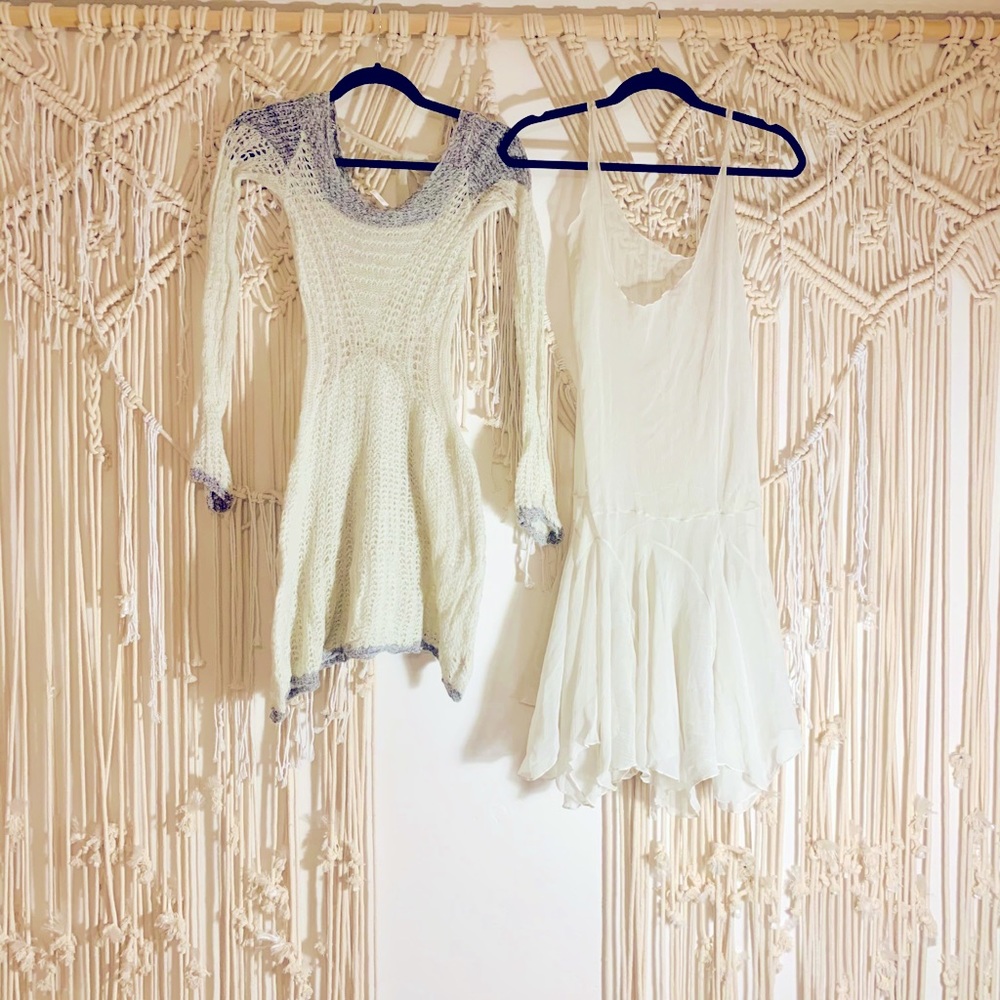 Free People Sweater Dress with Slip